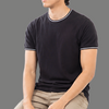 Relaxed Fit Tipped Trim Short Sleeve T Shirt