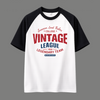 Relaxed Fit Vintage Graphic Raglan Sleeve Shirt