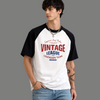 Relaxed Fit Vintage Graphic Raglan Sleeve Shirt
