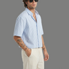 Relaxed Fit Vertical Stripe Pocket Button Down
