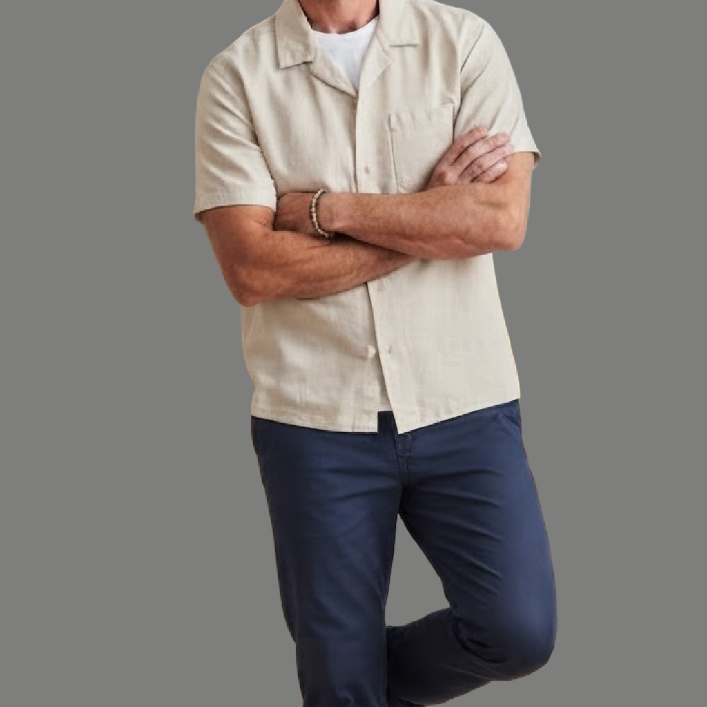Urban Textured Short Sleeve Resort Button Down