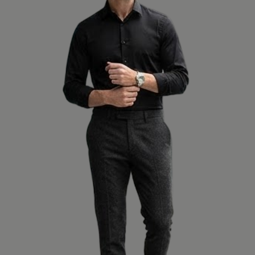 Tailored Fit Long Sleeve Dress Shirt