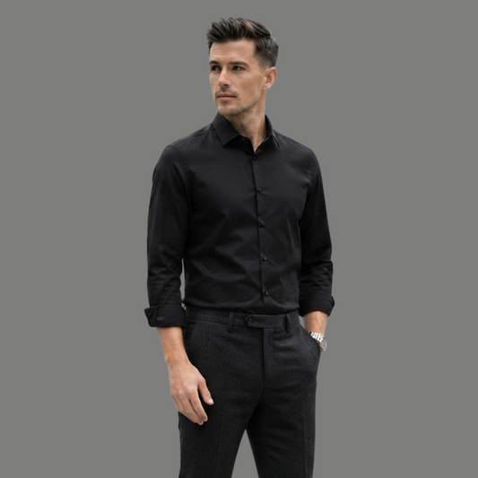 Tailored Fit Long Sleeve Dress Shirt