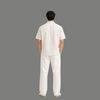 Modern Minimalist Camp Collar Drop Shoulder Top