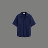 Cuban Collar Button down Boxy Shirt
