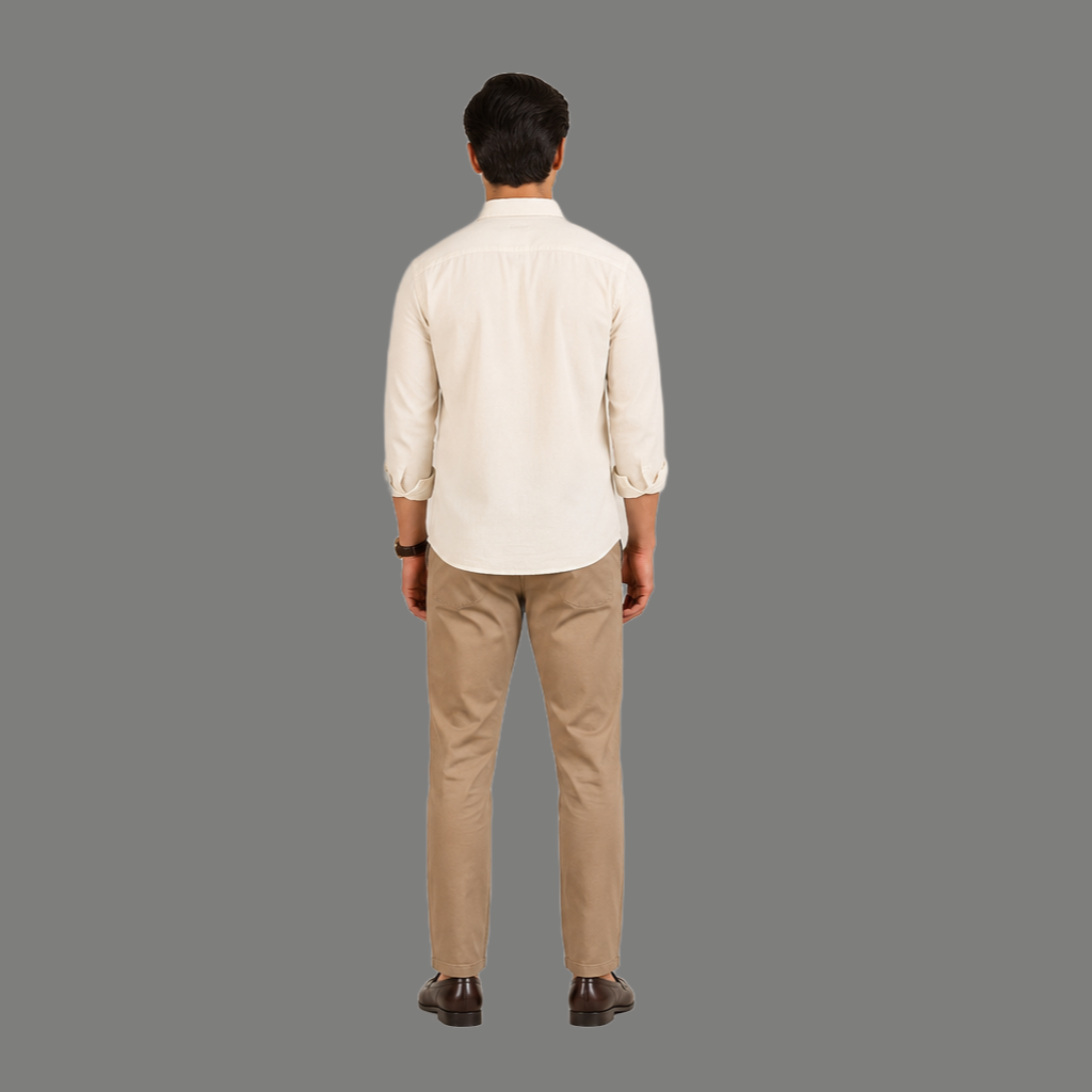 Tailored Solid Long Sleeve Formal Shirt