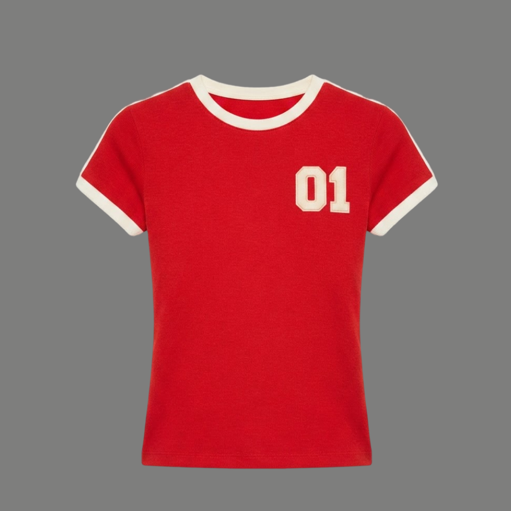 Heritage Graphic Fitted Ringer Tee
