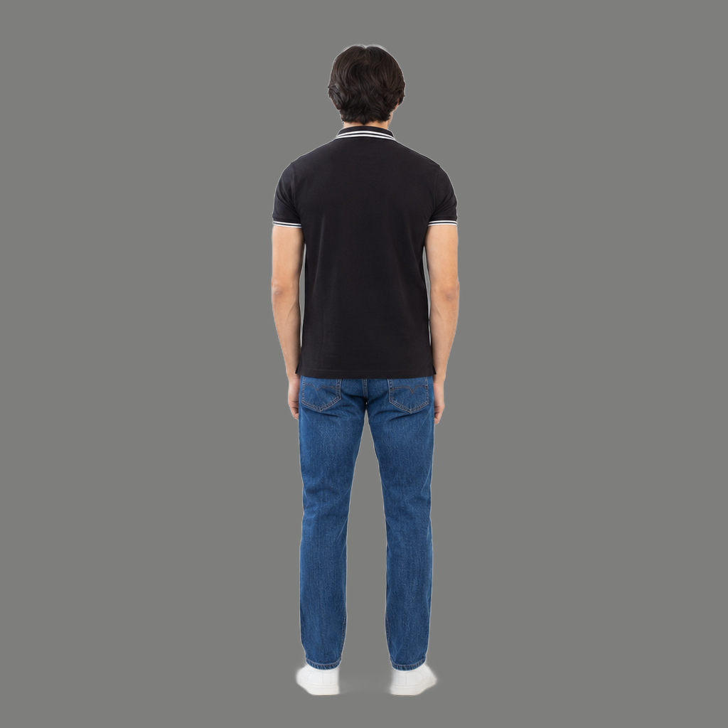 Streetwear Boxy Double Tipped Polo Shirt