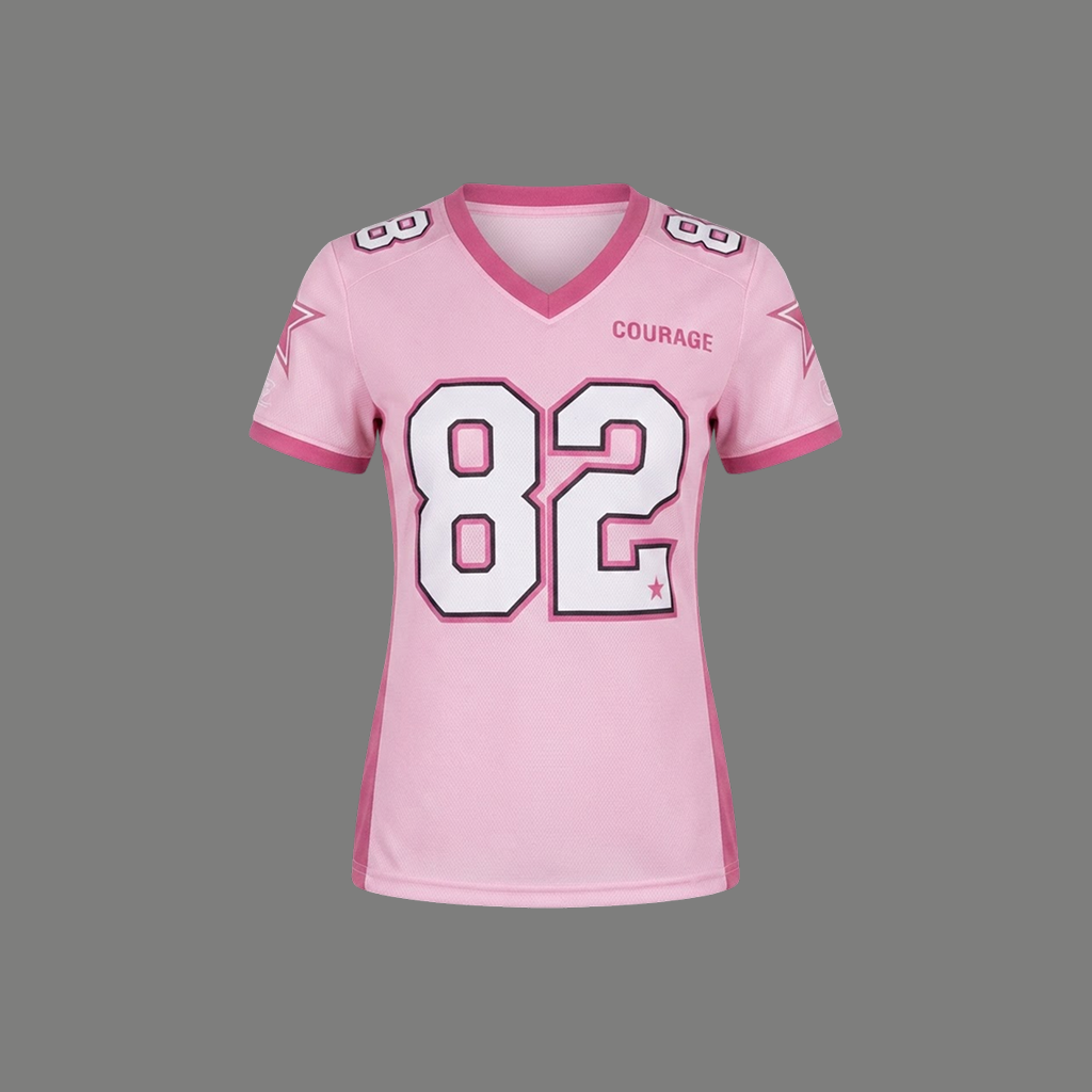Modern Fitted Athletic Number Print Top