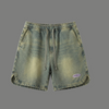 Casual Loose Fit Drawstring Denim Shorts