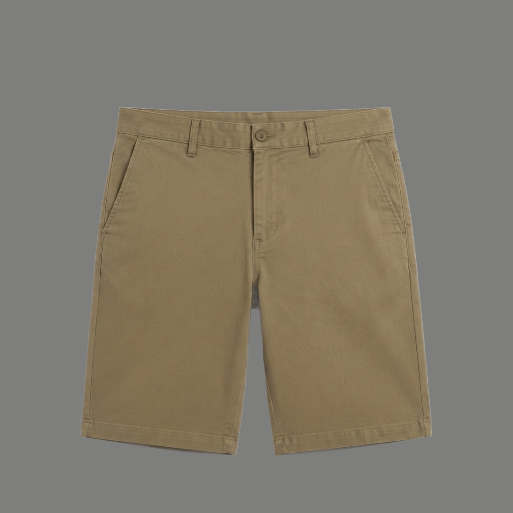 Relaxed Fit Straight Leg Chino Shorts