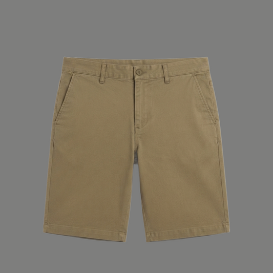 Relaxed Fit Straight Leg Chino Shorts