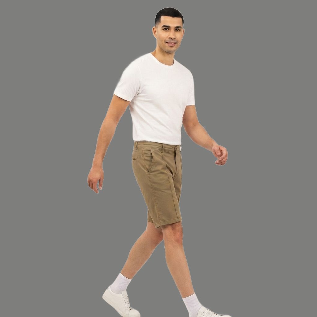 Relaxed Fit Straight Leg Chino Shorts