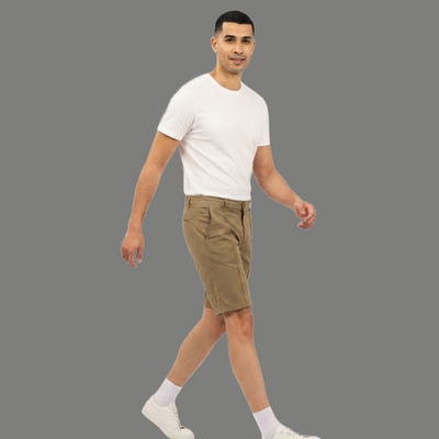 Relaxed Fit Straight Leg Chino Shorts