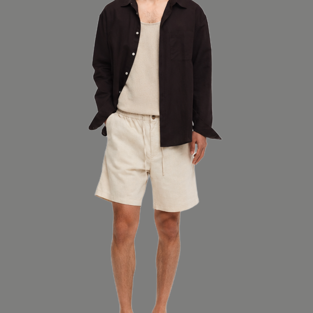Urban Textured Casual Linen Short