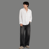 Essential Long Sleeve Pocket Textured Casual Shirt