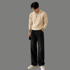 Classic Cable Knit Long Sleeve Polo Sweater