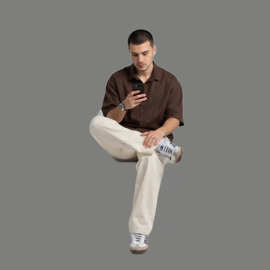 Relaxed Fit Short Sleeve Cuban Collar Shirt