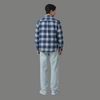 Relaxed Fit Plaid Long Sleeve Casual Shirt