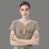 Urban Acid Wash Split Neck Graphic Top
