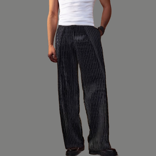 Textured Ribbed Lounge Straight Leg Pants