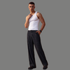 Textured Ribbed Lounge Straight Leg Pants