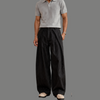 Tailored Pinstripe Double Pleated Baggy Pants