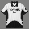 Short Sleeve Graphic Paneled Soccer Jersey Polo