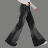 Oversized Wide Leg Paneled Flare Jeans