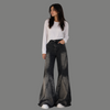Oversized Wide Leg Paneled Flare Jeans