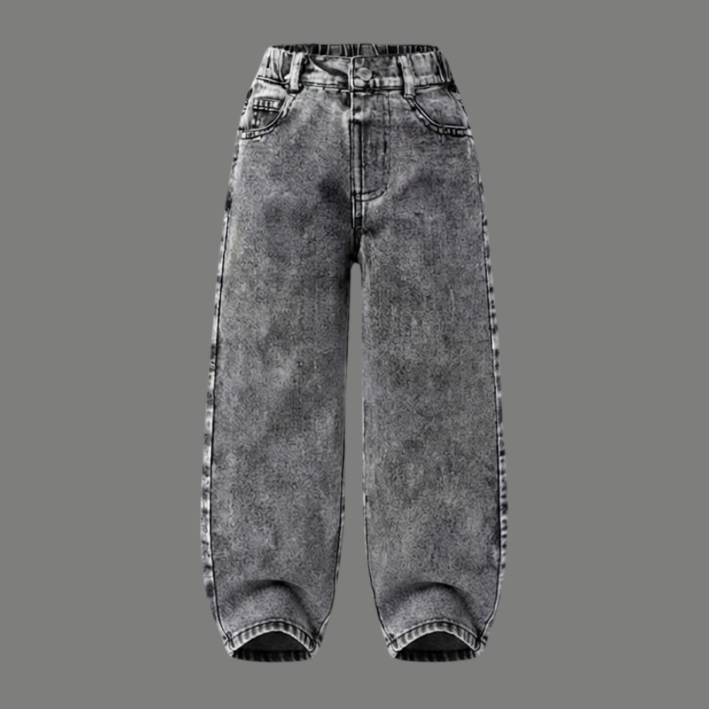 Urban Wide Leg Washed Baggy Denim Jeans