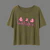 Relaxed Fit Butterfly Graphic Scoop Neck Top