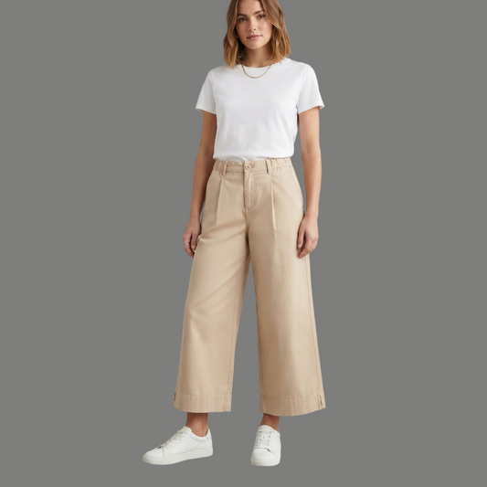 High Waist Pleated Trouser