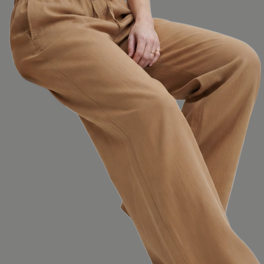 Cream Wide Legs Trouser