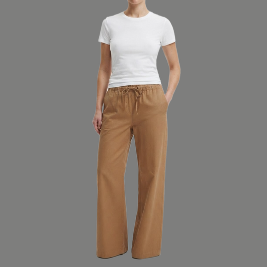 Cream Wide Legs Trouser