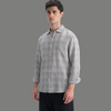 Grey Plaid Button-Down