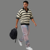 Casual Loose Fit Open Collar Polo