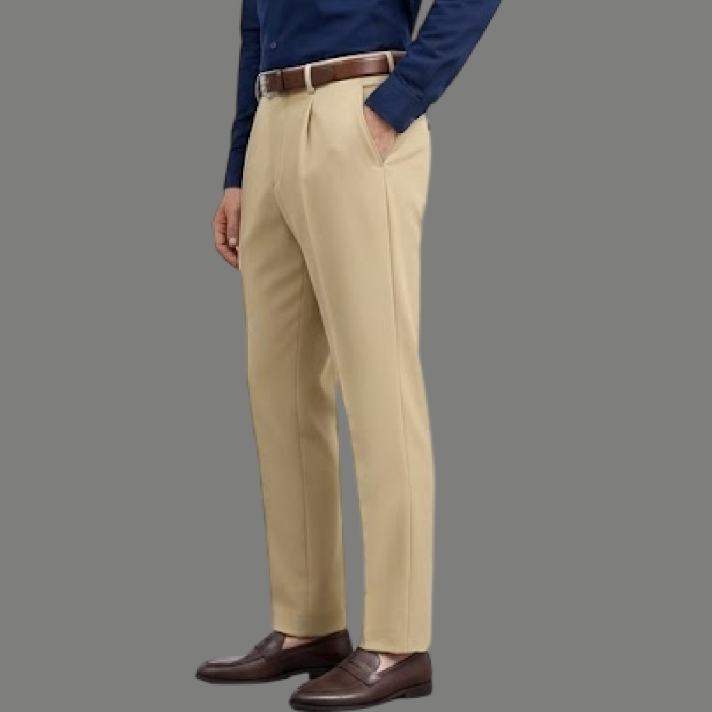 Classic Double Pleated Tailored Fit Dress Pant