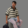 Casual Loose Fit Open Collar Polo