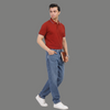Urban Contrast Trim Button Polo Top
