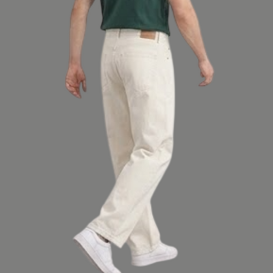 Aged Cream  Straight Pants