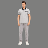 Urban Contrast Collar Embroidered Polo Top