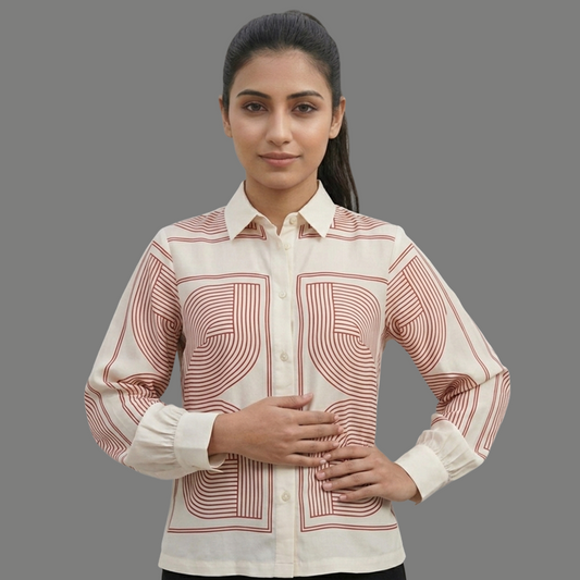 Geometric Patterned Shirt