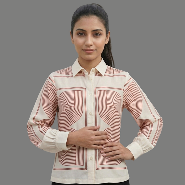 Geometric Patterned Shirt