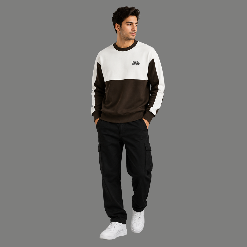 Timberline Colorblock Crew - Boldstride - straight-on view