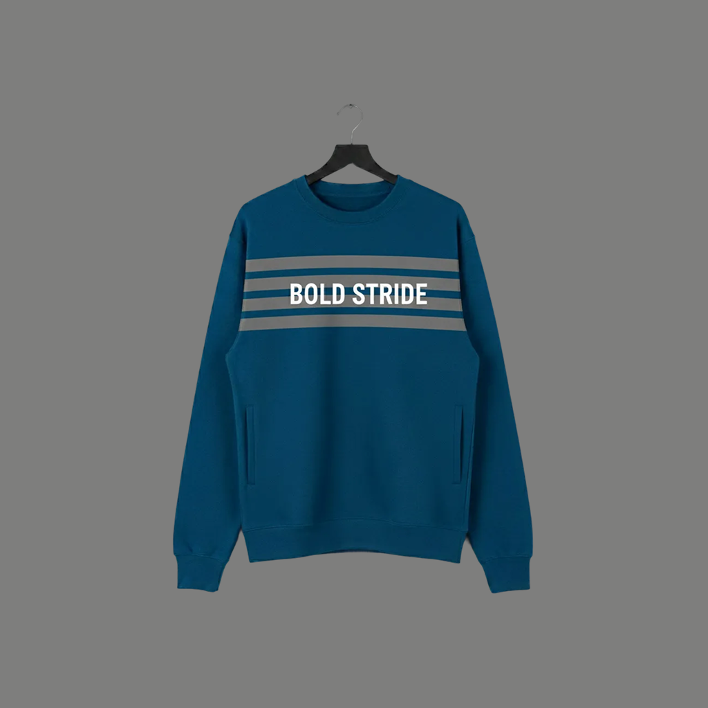 Arctic Stripe Sweatshirt - Boldstride - flat lay