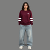 Burgundy Drift Sweatshirt - Boldstride - straight-on view