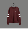 Burgundy Drift Sweatshirt - Boldstride - flat lay