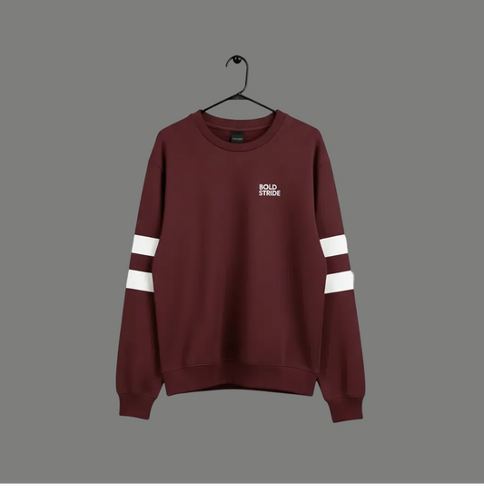 Burgundy Drift Sweatshirt - Boldstride - flat lay