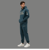 Trackline Teal Hoodie - Boldstride - styled pose